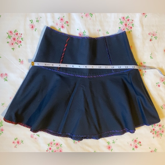 Club Monaco Navy Blue Drop Waist Mini Skirt size 00 - Picture 5 of 8